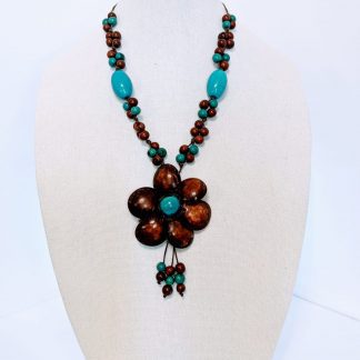 Turqoise Brown Mocoche Set